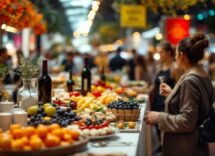 Stand della fiera Levante Prof a Bari con prodotti tipici