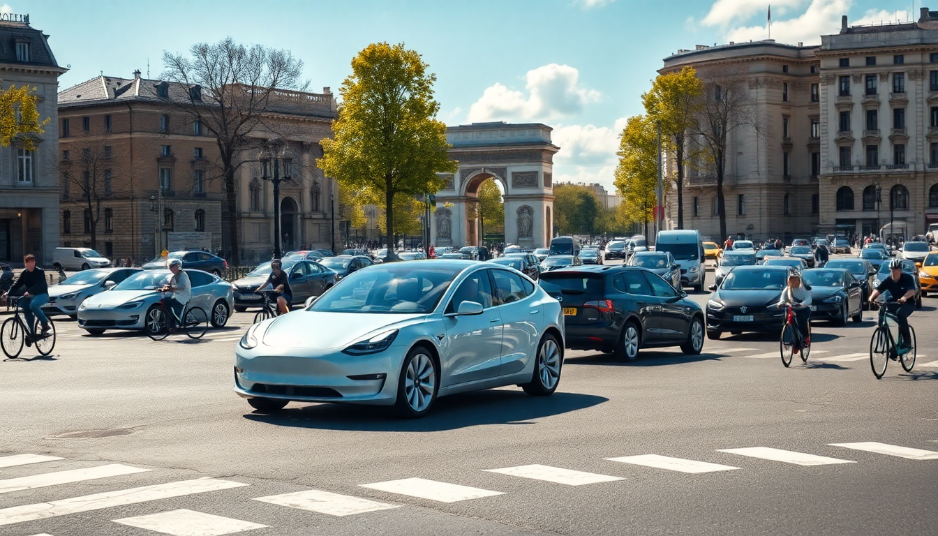tesla testa la guida autonoma a parigi un passo verso il futuro 1747729118
