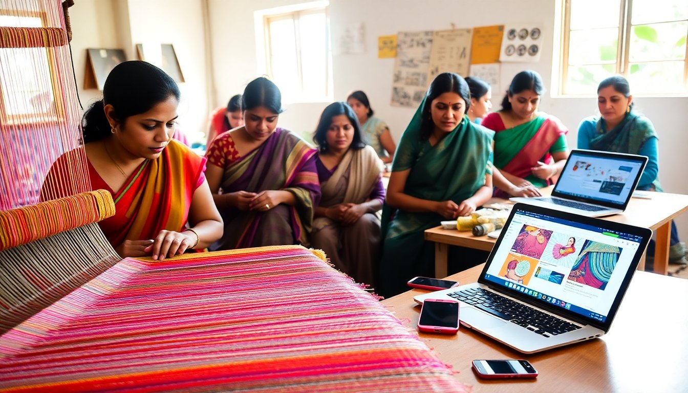 come le competenze digitali stanno trasformando il patrimonio della seta in india 1760838231