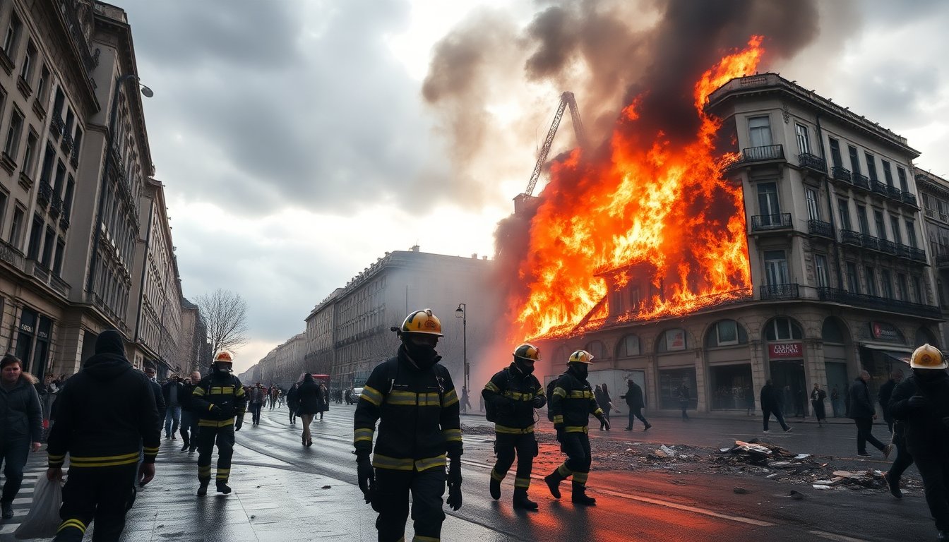 incendio in centro citta evacuazioni in corso e danni ingenti 1761530446