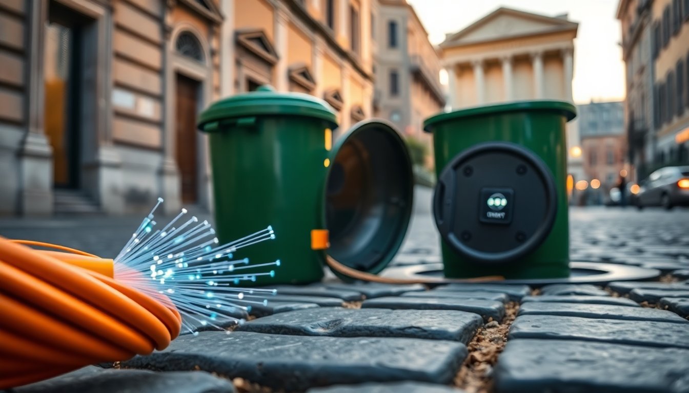 Ama e Open Fiber: come la rete in FTTH trasforma la gestione dei rifiuti